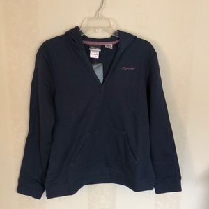 Reebok NWT Lux Hooded Fleece Sweatshirt